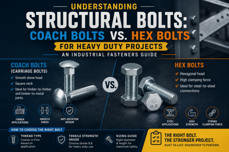 Understanding Structural Bolts: Coach Bolts vs Hex Bolts for Heavy Duty Projects