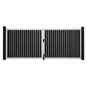 vetrical slat swing gate aluminum
